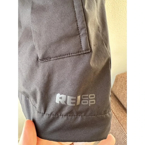 REI Co-op Groundbreaker Rain Jacket Women S Black DWR Waterproof Hooded Full Zip - Picture 3 of 11